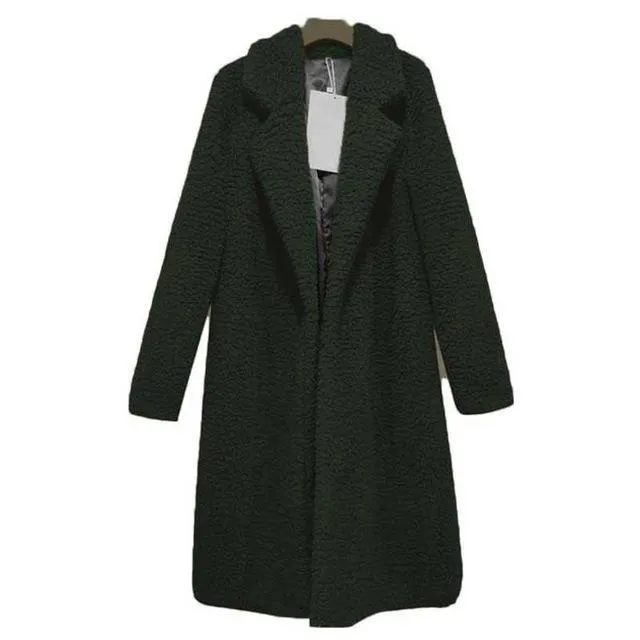 Winter Faux Fur Teddy Outwear Plush Overcoat For Women in Many Colors