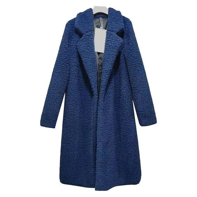 Winter Faux Fur Teddy Outwear Plush Overcoat For Women in Many Colors