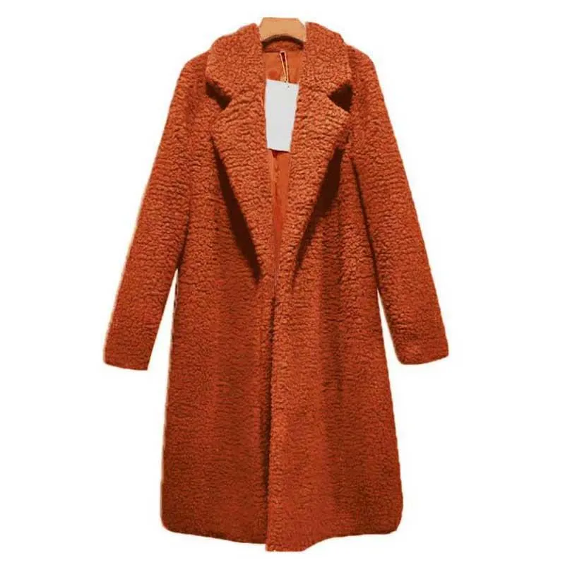 Winter Faux Fur Teddy Outwear Plush Overcoat For Women in Many Colors