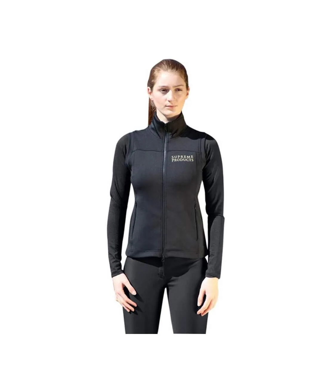 Womens/ladies active show riding gilet black Supreme Products