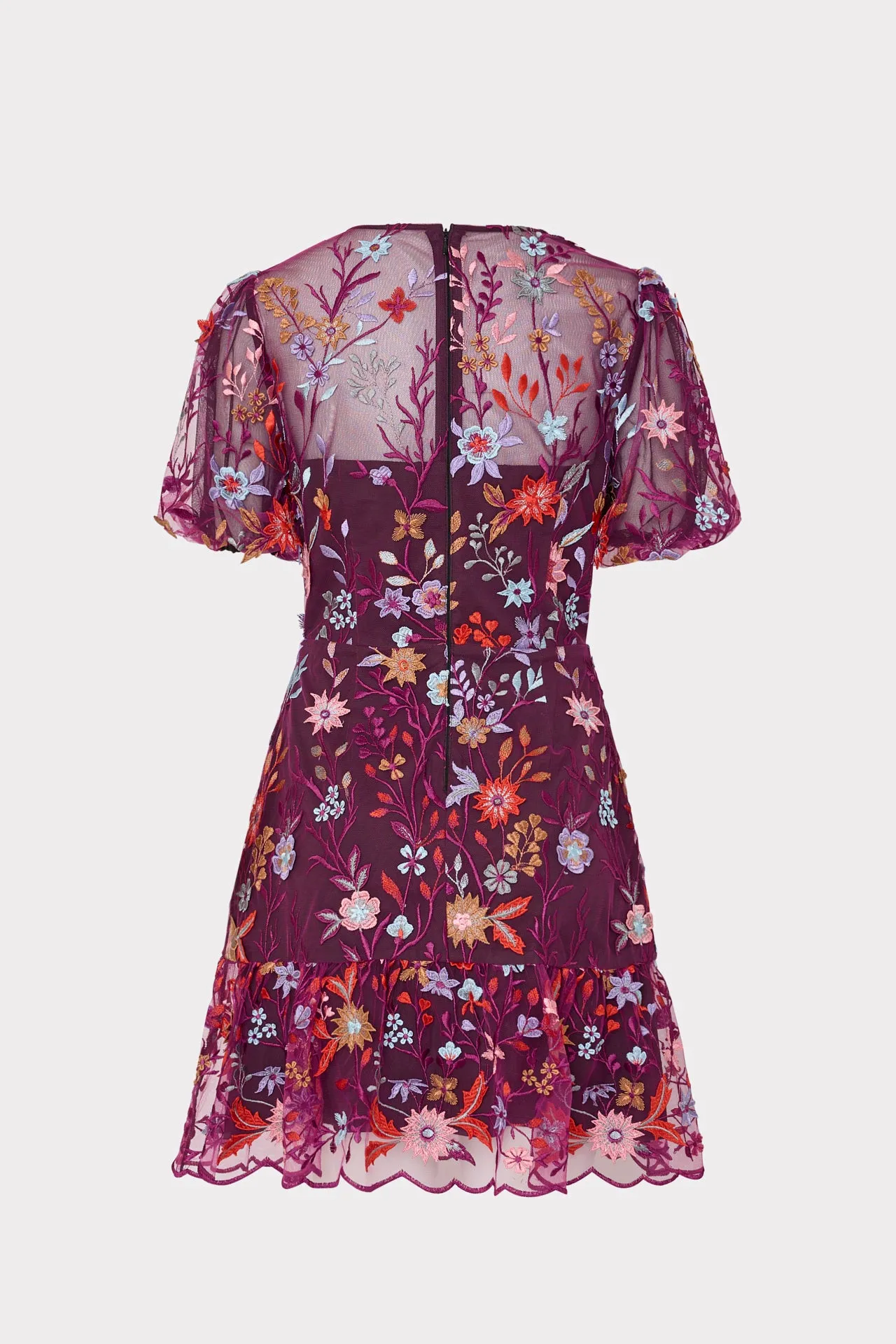 Yasmin Tropical Garden Embroidered Dress