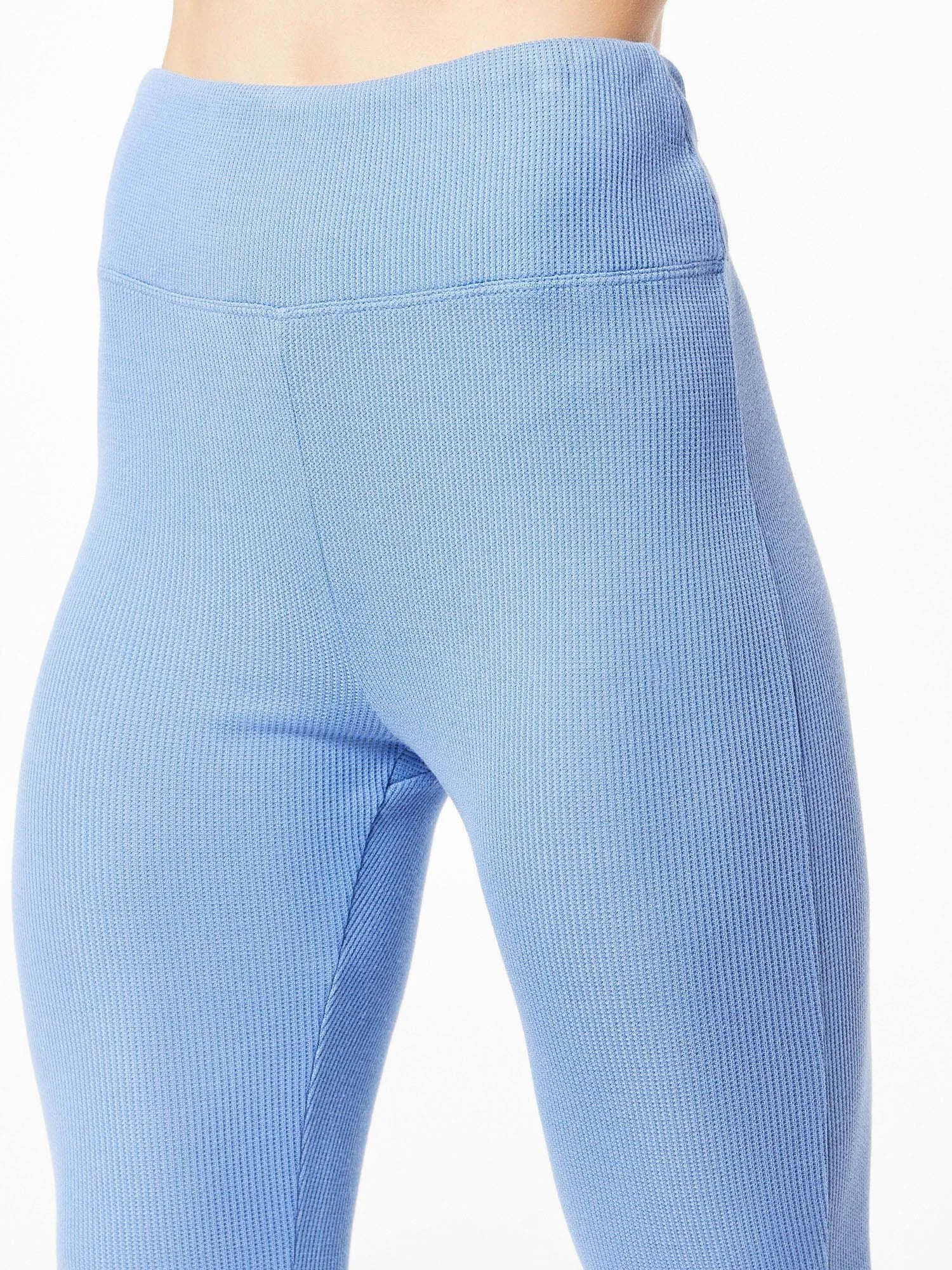 Year of Ours | Thermal Flare Pant | Cloudy Blue